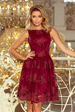 Charger l&#39;image dans la galerie, 173-2 Exclusive dress - Burgundy color