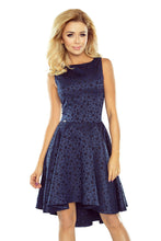 Load image into Gallery viewer, Exclusive dress with longer back - Navy blue 175-3