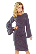 Cargar imagen en el visor de la galería, 185-1 Gray sweater with flared sleeve