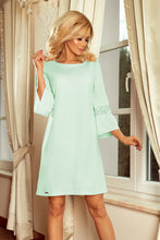 Load image into Gallery viewer, 190-4 MARGARET dress with lace on the sleeves - mint