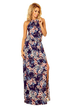 Load image into Gallery viewer, 191-2 Long dress tied at the neck - mallow