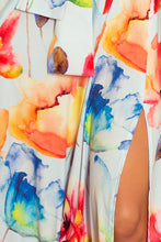 Load image into Gallery viewer, Numoco 194-1 Long dress with frill - colorful painted flowers