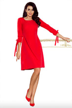 Load image into Gallery viewer, 195-4 ALICE Dress with bows - Red
