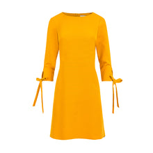 Load image into Gallery viewer, Numoco 195-6 ALICE Dress with bows - mustard color