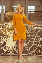 Load image into Gallery viewer, 195-6 ALICE Dress with bows - mustard color