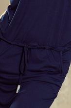 Load image into Gallery viewer, 196-1 Sports dress with short sleeves and a pocket - dark blue