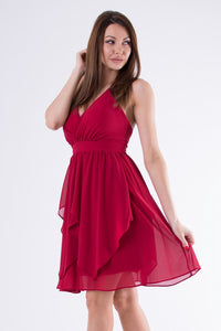 EVA & LOLA DRESS burgundy 58005-3