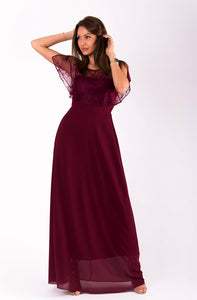 EVA&LOLA  DRESS eggplant 51007-1