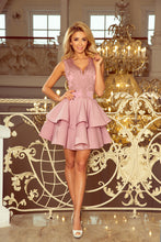 Load image into Gallery viewer, 200-10 CHARLOTTE - Exclusive dress with lace neckline - lila
