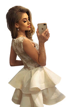 Load image into Gallery viewer, 200-9 CHARLOTTE - Exclusive dress with lace neckline - gold + ecru