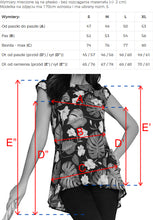 Load image into Gallery viewer, 201-2 Airy blouse with two pockets - black + leaves