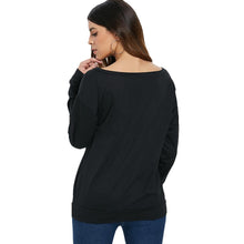 Load image into Gallery viewer, Love Pattern Dropped Shoulder Sweatshirt