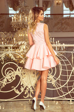Load image into Gallery viewer, 207-3 ALEXIS - Exclusive dress with lace neckline - pastel pink