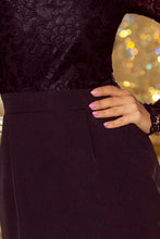 Load image into Gallery viewer, 216-2 EMMA elegant pencil dress with lace - black