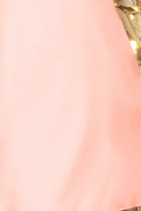Numoco 217-4 NEVA Trapezoidal dress with flared sleeves - pastel pink