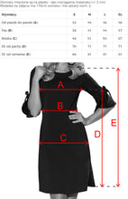 Load image into Gallery viewer, Numoco 217-5 NEVA Trapezoidal dress with flared sleeves - black + flowers