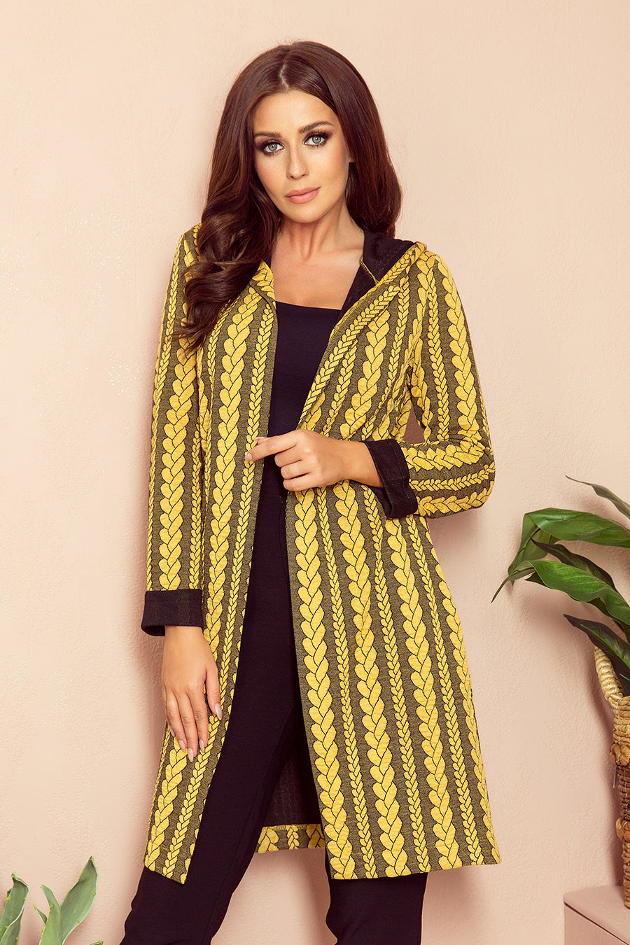 Numoco 218-2 Coat with hood and pockets - braid