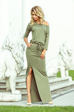 Load image into Gallery viewer, 220-1 MAXI sporty dress - olive colour