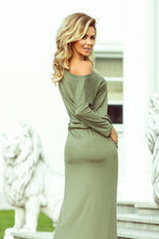 Load image into Gallery viewer, 220-1 MAXI sporty dress - olive colour