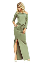 Load image into Gallery viewer, 220-1 MAXI sporty dress - olive colour