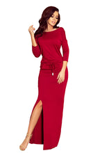 Load image into Gallery viewer, 220-3 MAXI sporty dress - Burgundy color