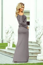 Load image into Gallery viewer, Numoco 220-6 MAXI sporty dress - grey colour