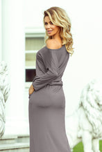 Load image into Gallery viewer, Numoco 220-6 MAXI sporty dress - grey colour