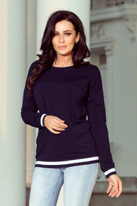 Numoco 222-1 Comfortable sweatshirt - navy blue