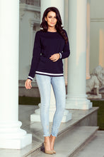 Load image into Gallery viewer, Numoco 222-1 Comfortable sweatshirt - navy blue