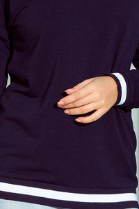 Numoco 222-1 Comfortable sweatshirt - navy blue