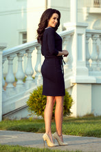 Load image into Gallery viewer, 224-1 Sporty dress with a welt - dark blue