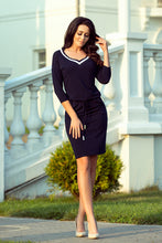 Load image into Gallery viewer, 224-1 Sporty dress with a welt - dark blue