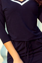 Load image into Gallery viewer, 224-1 Sporty dress with a welt - dark blue