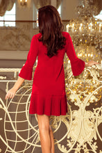 Load image into Gallery viewer, 228-3 LUCY - pleated comfortable dress - RED