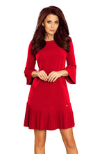 Load image into Gallery viewer, 228-3 LUCY - pleated comfortable dress - RED