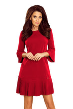 Load image into Gallery viewer, 228-4 LUCY - pleated comfortable dress - burgundy