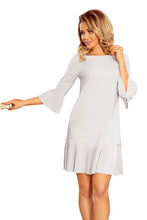 Load image into Gallery viewer, 228-6 LUCY - pleated comfortable dress - grey