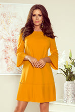 Load image into Gallery viewer, Numoco 228-7 LUCY - pleated comfortable dress - mustard color