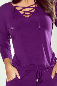 Numoco 230-4 JANET Sports dress with binding - violet