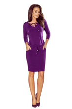 Load image into Gallery viewer, Numoco 230-4 JANET Sports dress with binding - violet