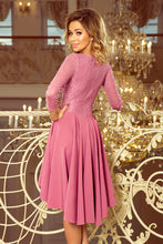 Load image into Gallery viewer, 231-2 OLIVIA - asymmetrical dress with lace - light purple