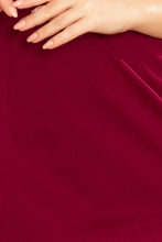 Load image into Gallery viewer, Numoco 237-2 KELLY Elegant dress with a neckline - burgundy
