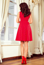 Load image into Gallery viewer, Numoco 238-1 BETTY flared dress - red + polka dots