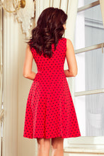 Load image into Gallery viewer, Numoco 238-1 BETTY flared dress - red + polka dots
