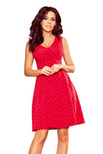 Load image into Gallery viewer, Numoco 238-1 BETTY flared dress - red + polka dots