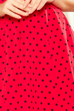 Load image into Gallery viewer, Numoco 238-1 BETTY flared dress - red + polka dots