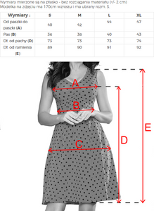 Numoco 238-1 BETTY flared dress - red + polka dots