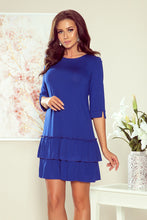 Load image into Gallery viewer, 257-1 SUSAN dress with ruffles - royal blue