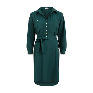 Numoco 258-2 BROOKE Shirt dress - green