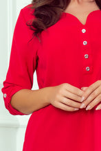 Load image into Gallery viewer, Numoco 259-1 Blouse with buttons - red
